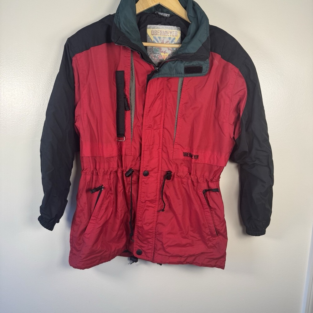 Vintage Boys Obermeyer Ski Jacket Youth Size‎ 16 Red No Liner